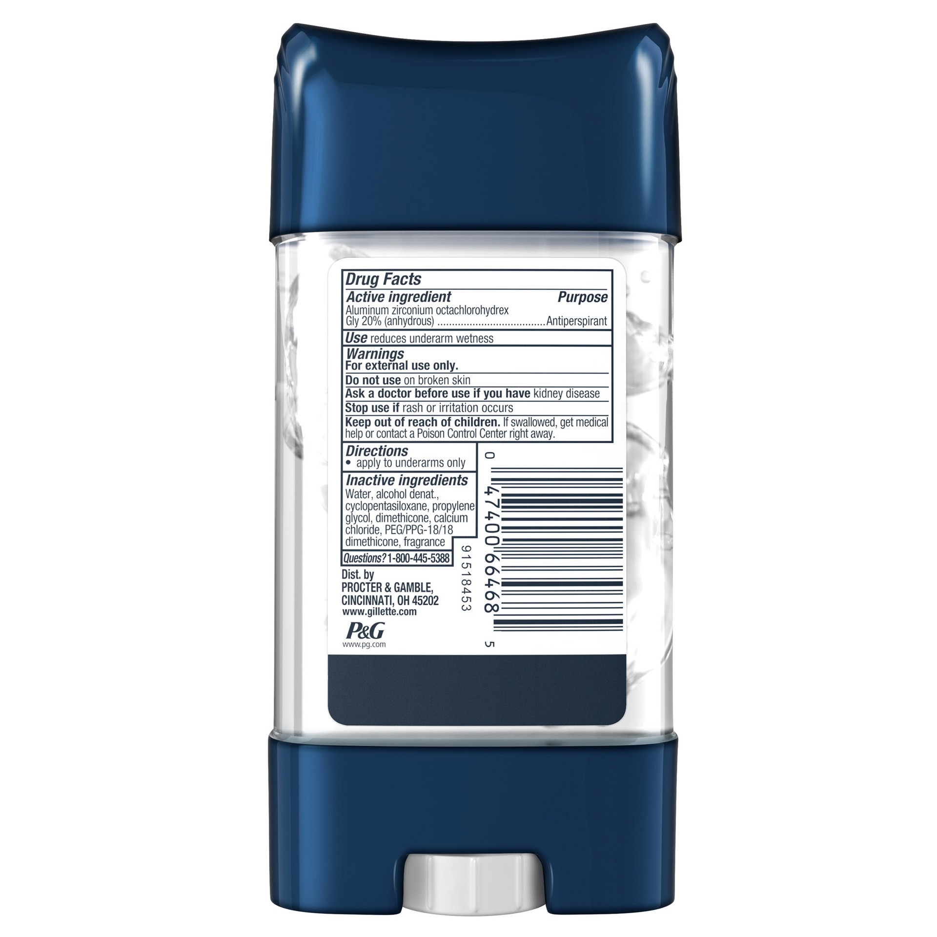 slide 4 of 4, Gillette Ultimate Protection 6-in-1 Antiperspirant, 3.8 oz, 5 pack, 