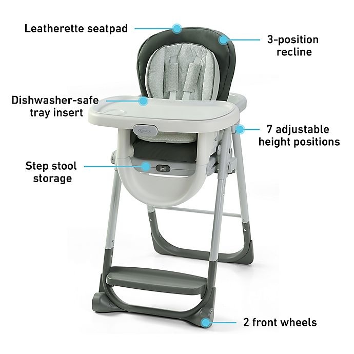 slide 4 of 6, Graco EveryStep 7-in-1 Convertible High Chair - Wit, 1 ct