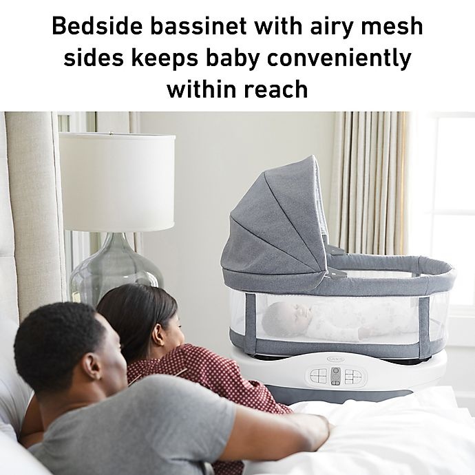 slide 3 of 6, Graco Sense2Snooze Bassinet with Cry Detection Technology - Hamilton, 1 ct