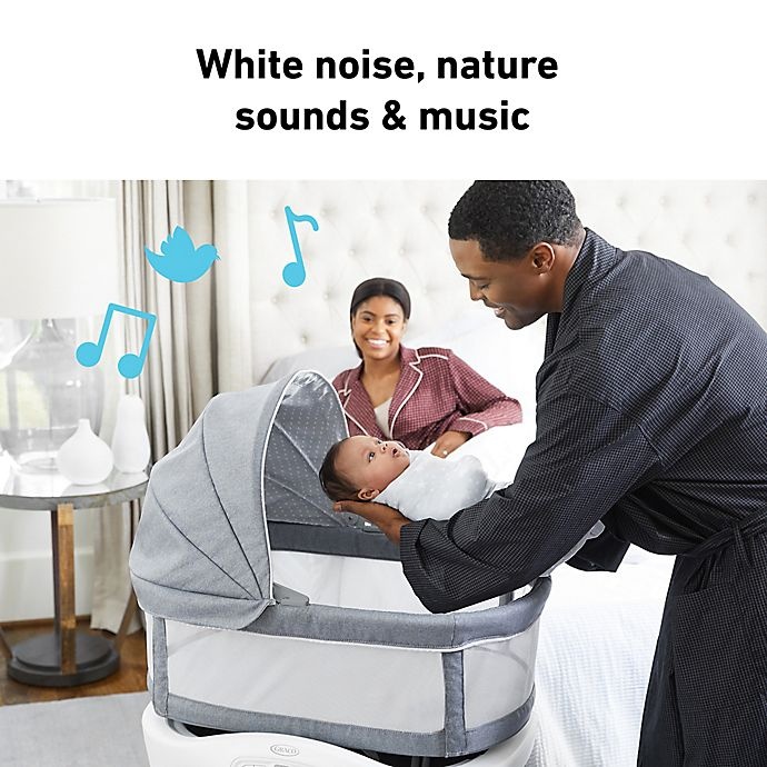 slide 5 of 6, Graco Sense2Snooze Bassinet with Cry Detection Technology - Hamilton, 1 ct