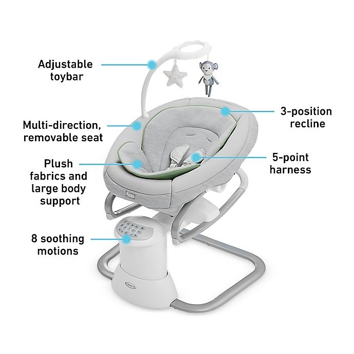 slide 6 of 6, Graco Soothe My Way Madden Swing Removable Rocker, 1 ct