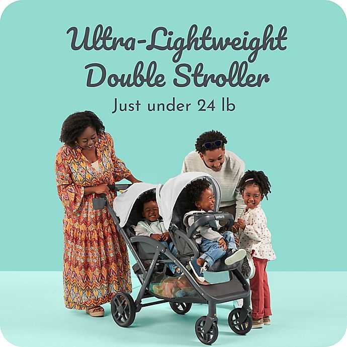 slide 2 of 9, Century Stroll On Duo Lightweight Double Stroller - Metro, 1 ct