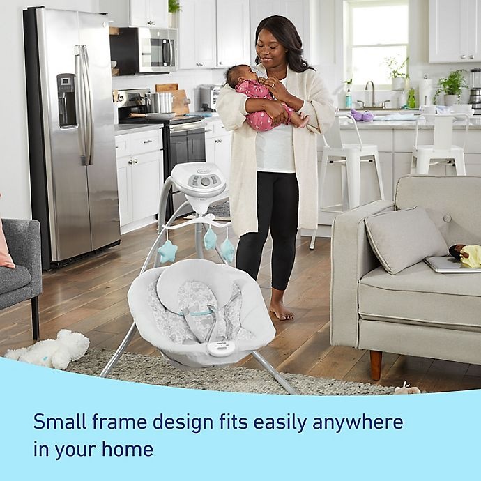 slide 4 of 6, Graco Simple Sway Swing - Ivy, 1 ct