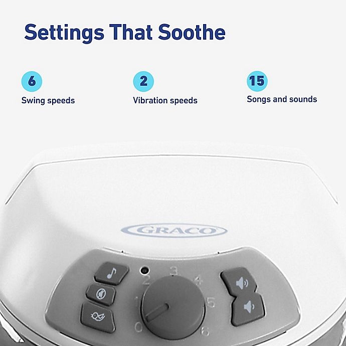 slide 5 of 6, Graco Simple Sway Swing - Ivy, 1 ct