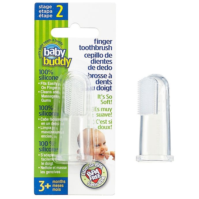 slide 4 of 4, Baby Buddy Silicone Finger Toothbrush, 1 ct