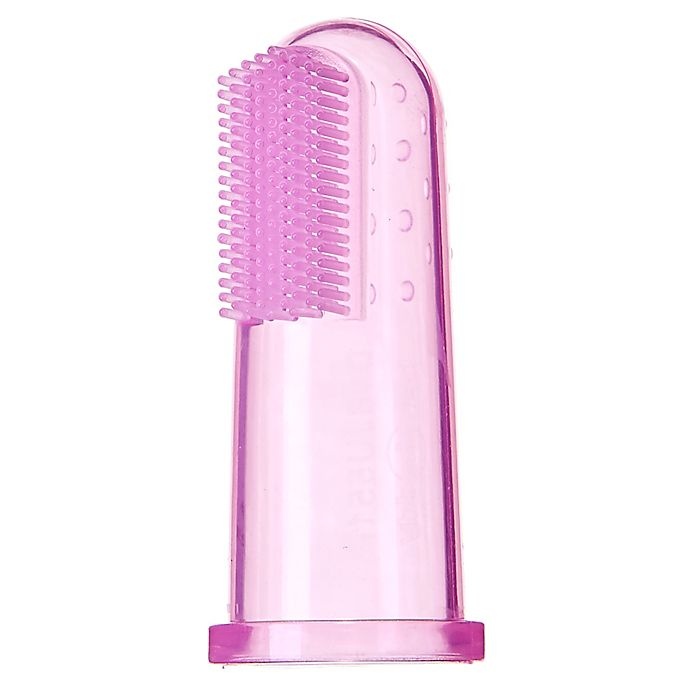 slide 3 of 4, Baby Buddy Silicone Finger Toothbrush - Pink, 1 ct