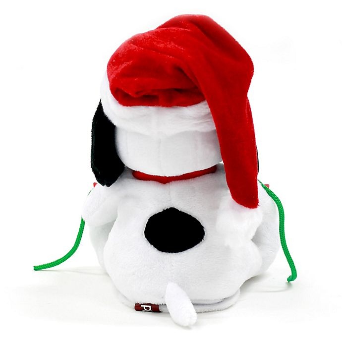 slide 3 of 3, Peanuts Animated Musical Snoopy Holiday Plush, 9 in