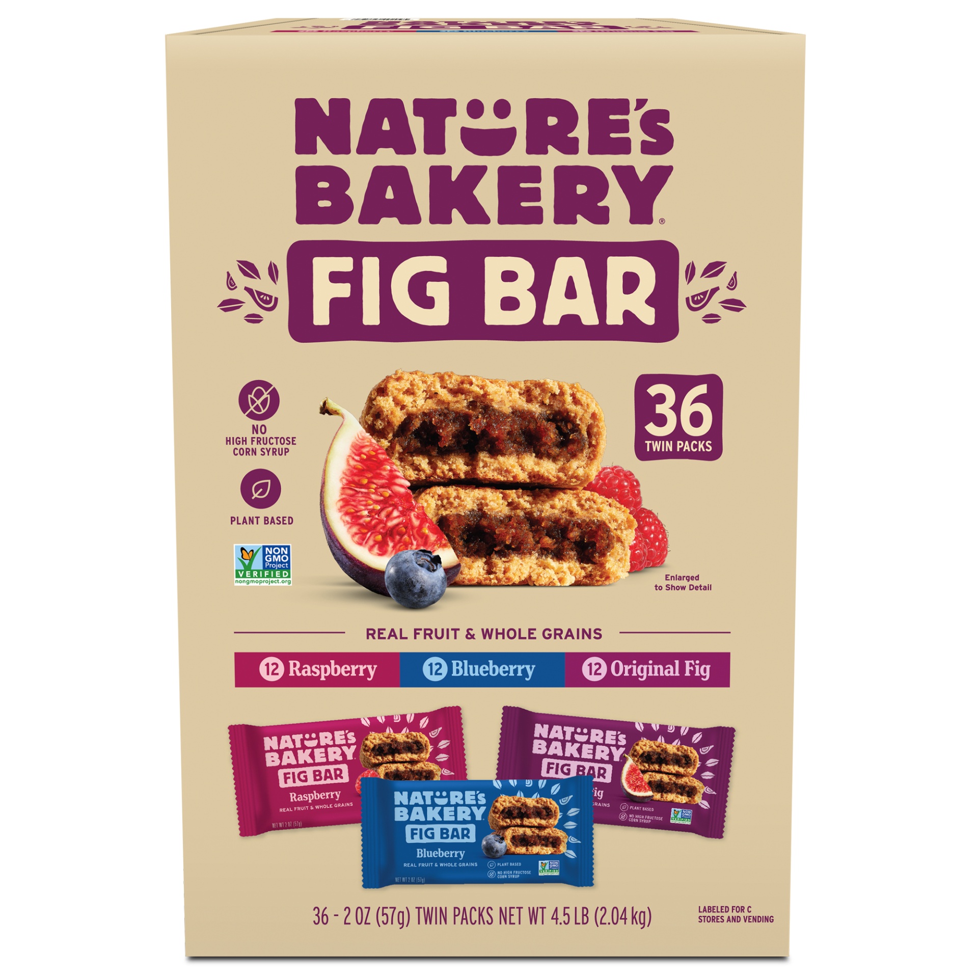 slide 1 of 2, Nature's Bakery Fig Bar Variety, 