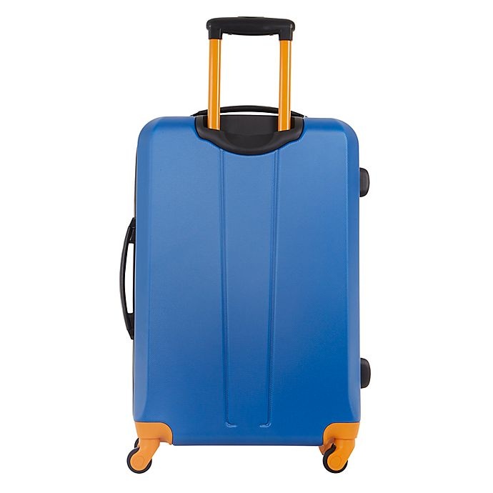 slide 5 of 5, Nautica Tide Beach 25 Hardside Spinner Checked Luggage - Blue/Tangerine'', 1 ct