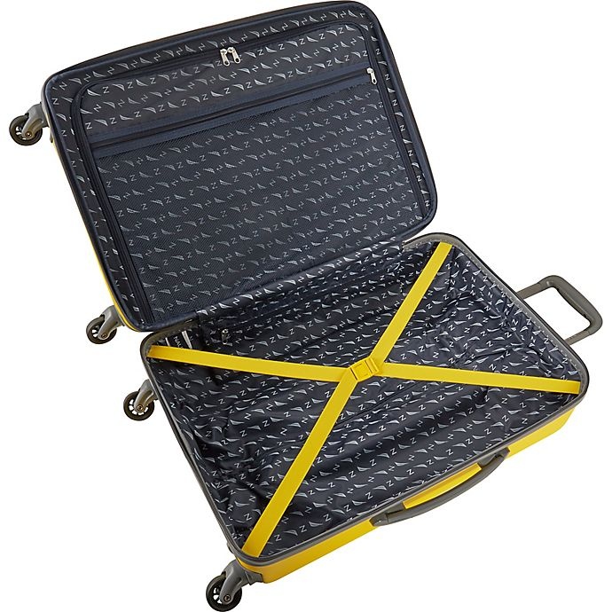 slide 4 of 6, Nautica Life Boat Hardside Spinner Carry On Luggage - Yellow/Grey, 20 in