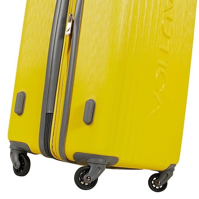 slide 6 of 6, Nautica Life Boat Hardside Spinner Carry On Luggage - Yellow/Grey, 20 in