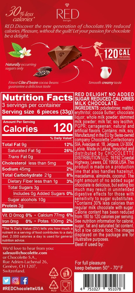 slide 3 of 4, Red Milk Chocolate, 3.53 oz