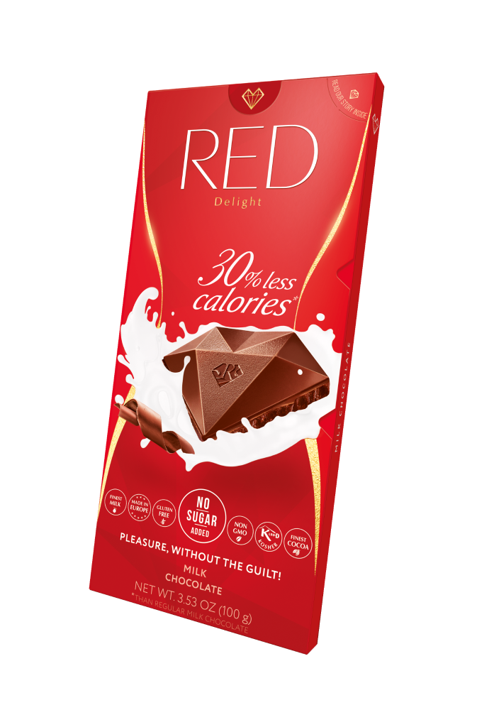 slide 2 of 4, Red Milk Chocolate, 3.53 oz