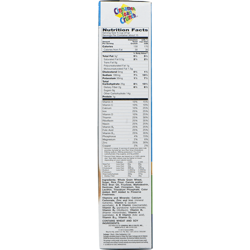 slide 7 of 9, Cinnamon Toast Crunch Breakfast Cereal, 18 oz