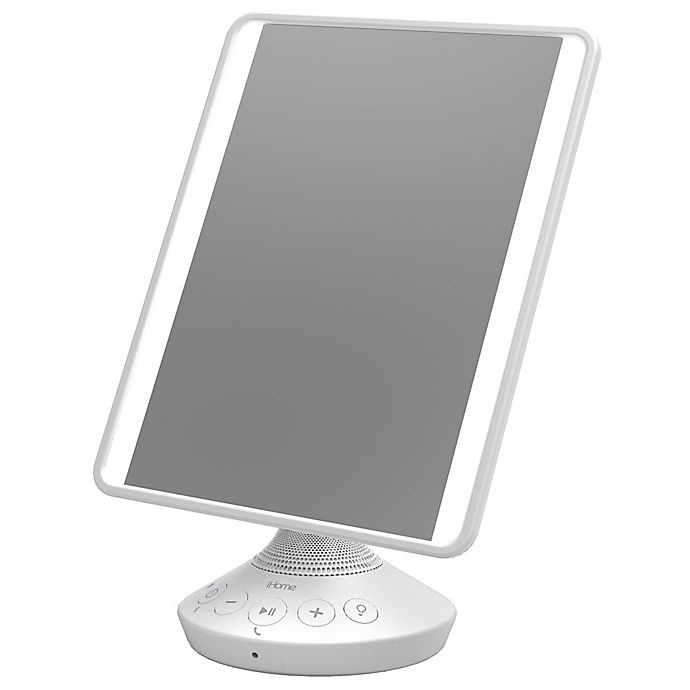 slide 3 of 3, iHome Reflect Mirror - White, 1 ct