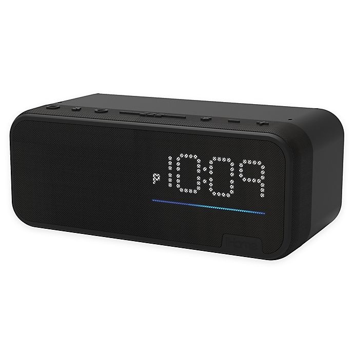 slide 1 of 1, iHome iAV14 Bedside Clock with Alexa Built-In Voice Control, 1 ct