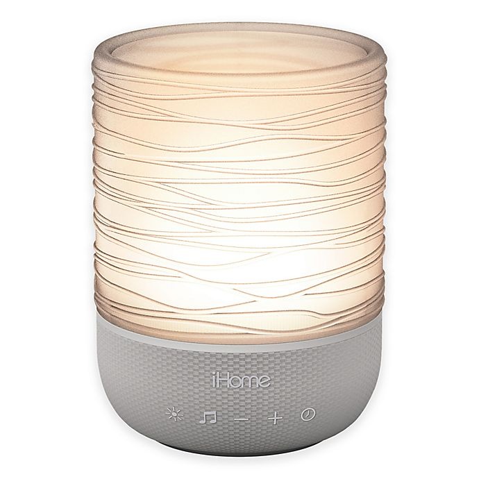 slide 1 of 2, iHome Zenergy Meditative Light & Sound Therapy Candle - Grey, 1 ct