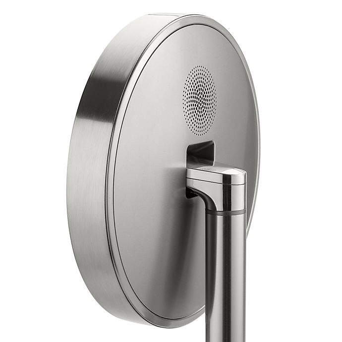 slide 5 of 10, iHome Vanity Mirror with Bluetooth Speaker and USB Port - Silver/Nickel, 9 in