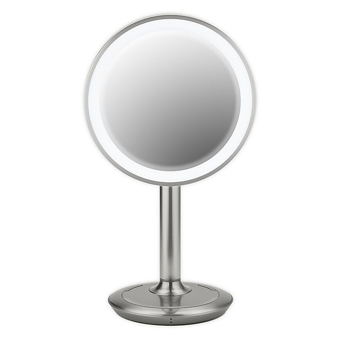 slide 1 of 10, iHome Vanity Mirror with Bluetooth Speaker and USB Port - Silver/Nickel, 9 in