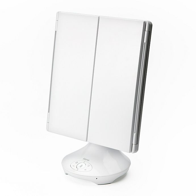 slide 7 of 10, iHome Vanity Speaker Mirror with Bluetooth - White, 1 ct