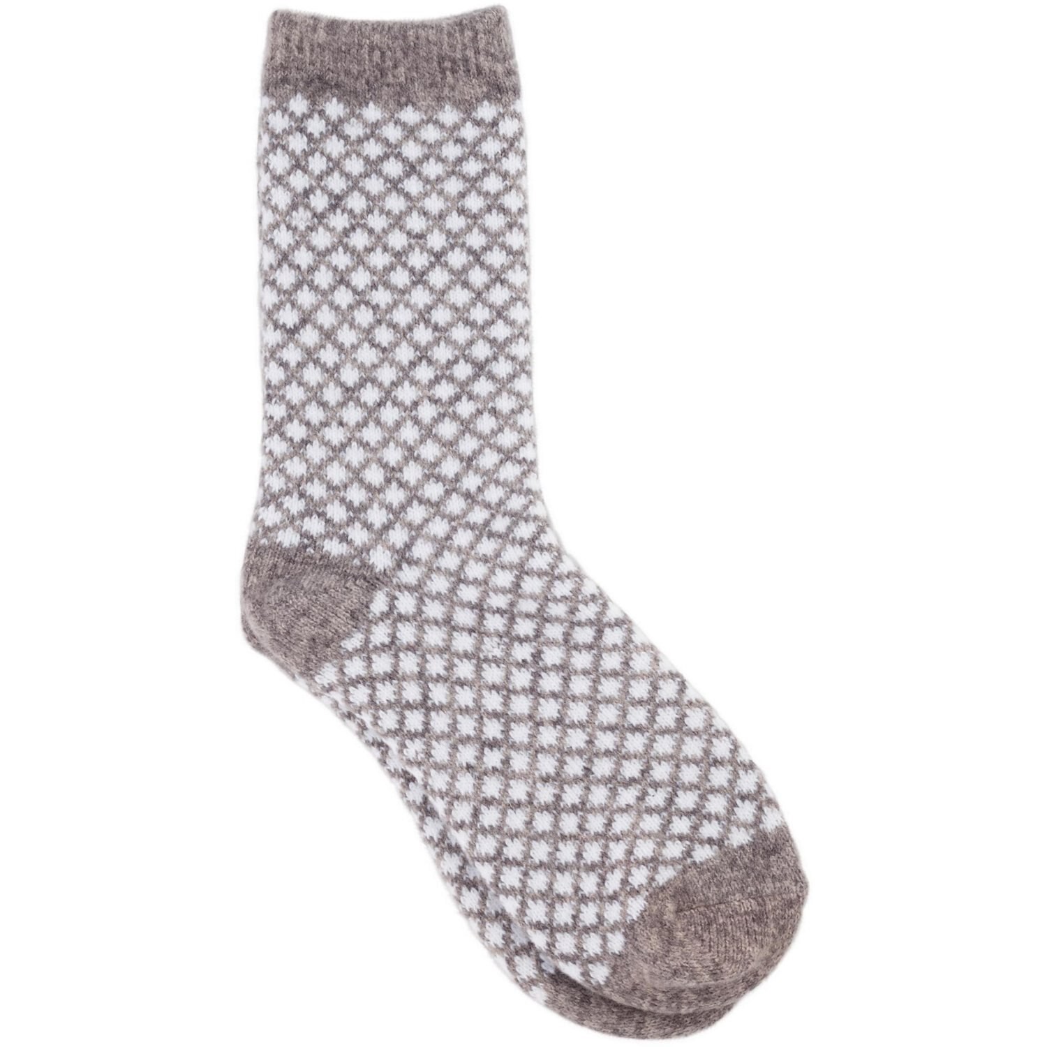 slide 3 of 8, CVS Health Women's Fuzzy Check Crew Socks, Assorted, 1 ct