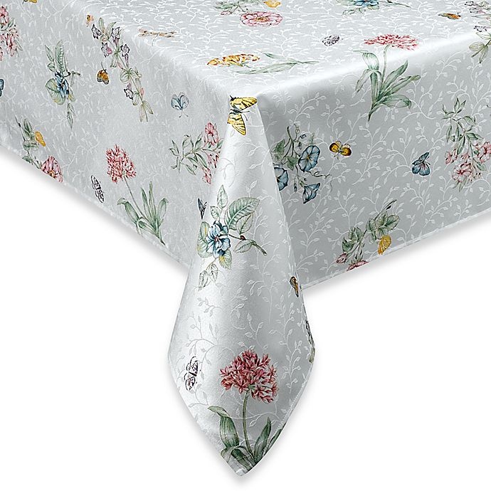 slide 1 of 1, Lenox Butterfly Meadow Round Tablecloth, 70 in