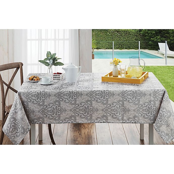 slide 2 of 2, Destination Summer Carina Round Tablecloth, 70 in