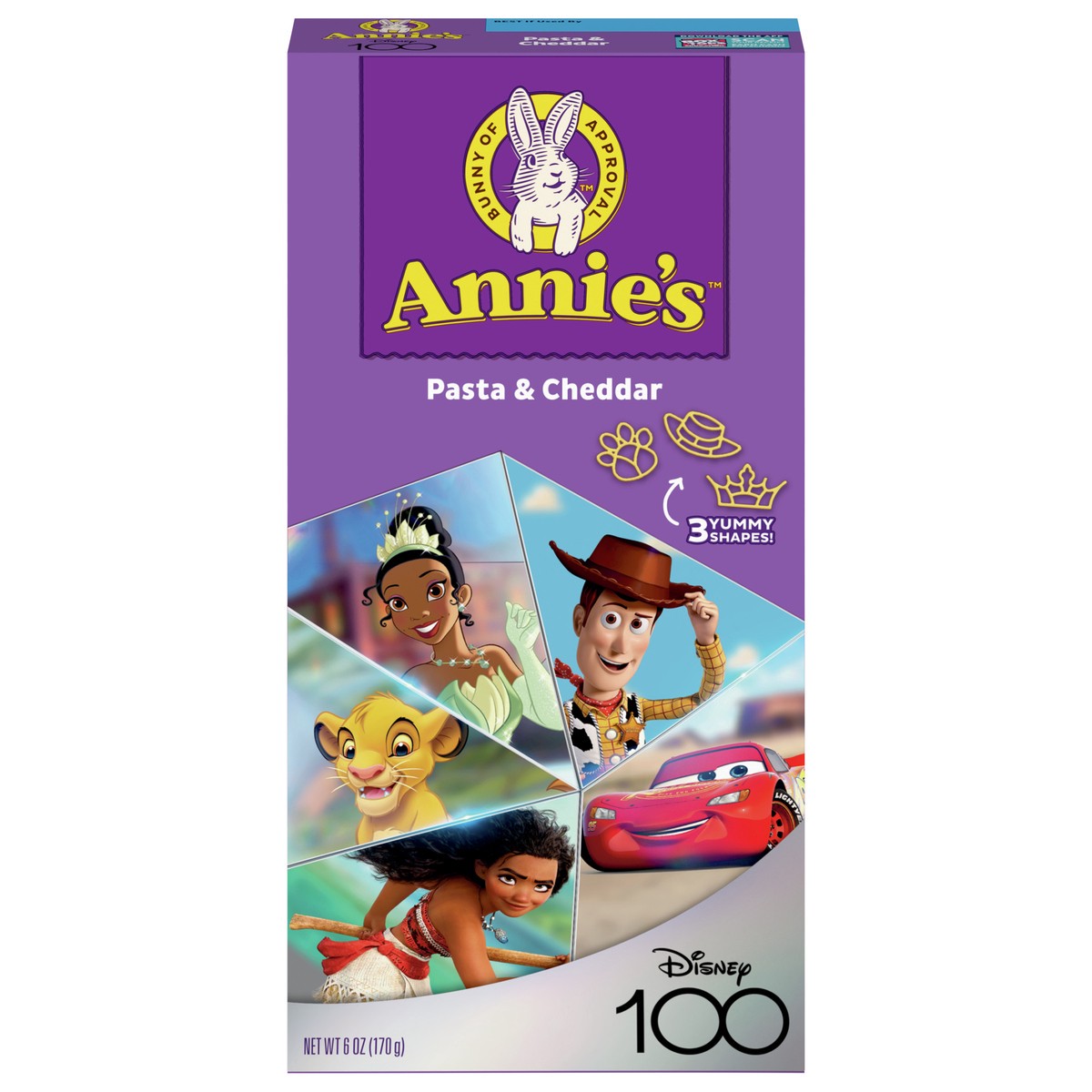 slide 1 of 8, Annie's Disney Century Anniversary Pasta & Cheddar, 6 oz