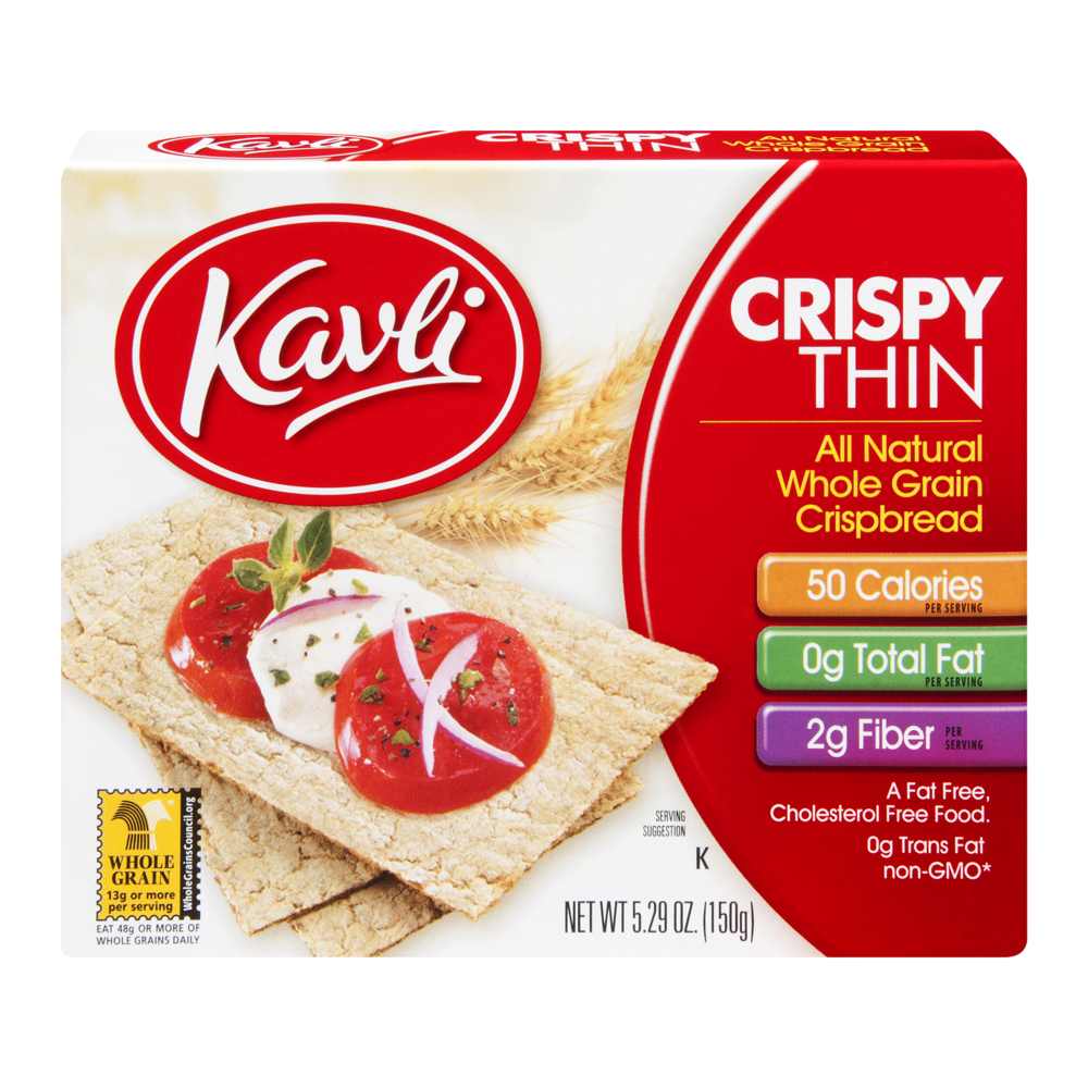 slide 1 of 1, Kavli Whole Grain Crispy Thin All Natural Crispbread, 5.29 oz