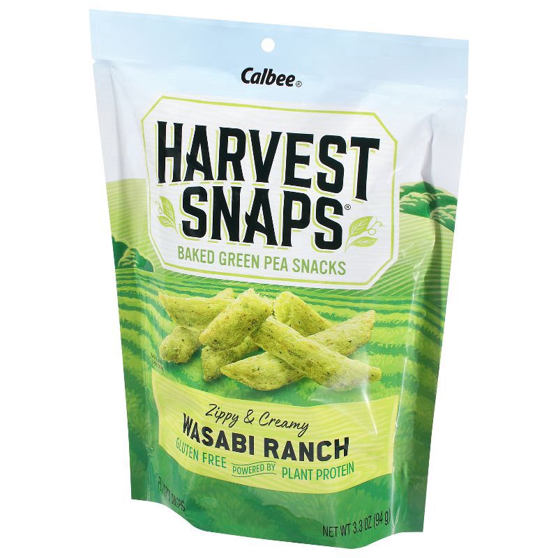 slide 4 of 6, Harvest Snaps Green Pea Snack Crisps Wasabi Ranch - 3.3oz, 3.3 oz