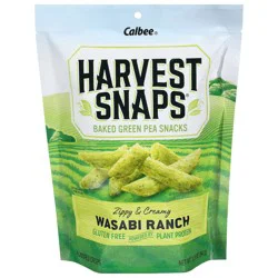 Harvest Snaps Green Pea Snack Crisps Wasabi Ranch - 3.3oz