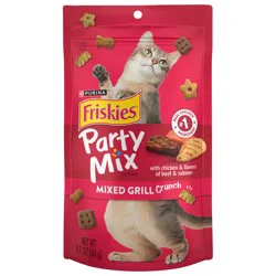 Purina Friskies Cat Treats, Party Mix Mixed Grill Crunch