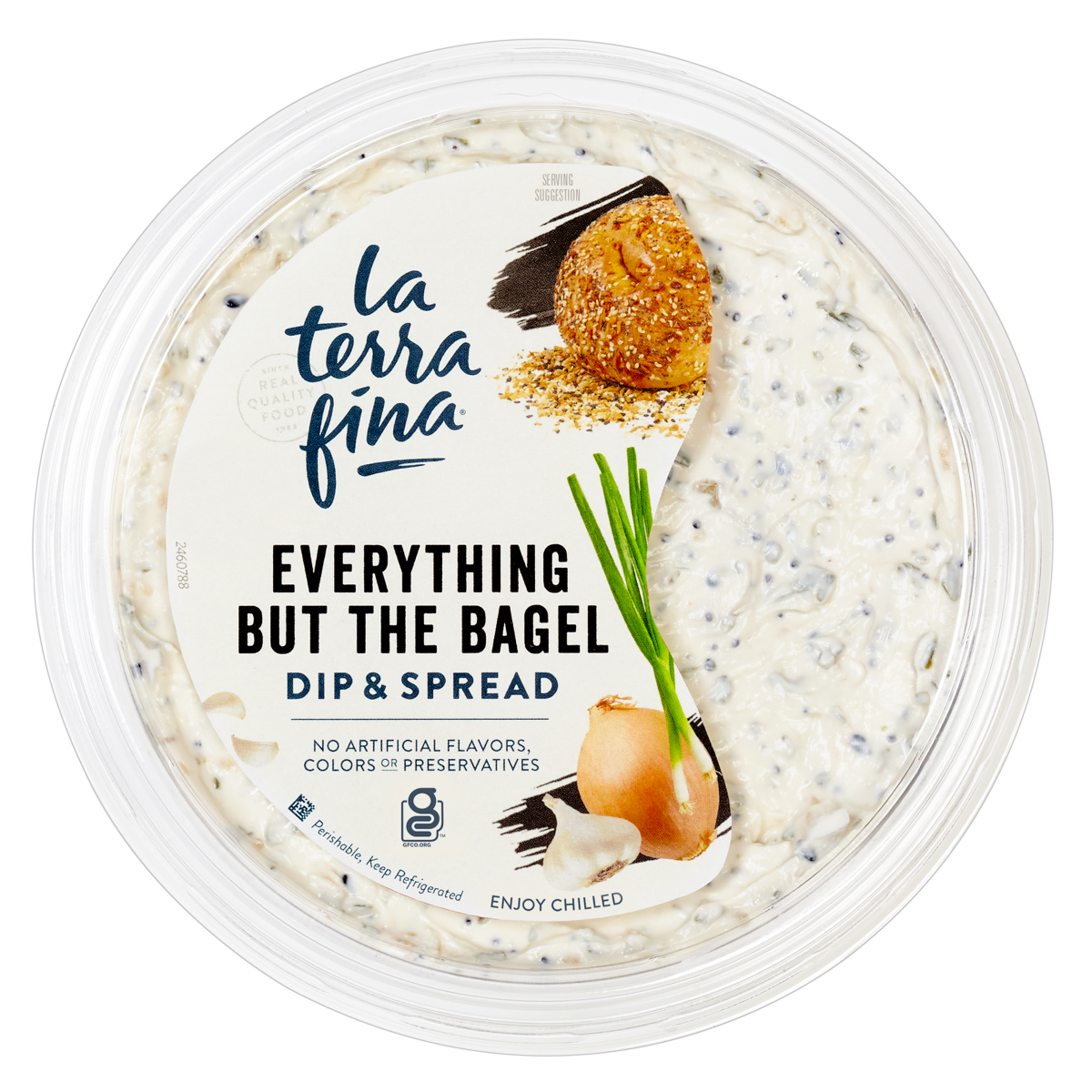 slide 1 of 9, La Terra Fina Everything Bagel Dip & Spread 10 OZ, 10 oz