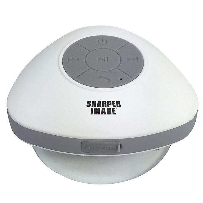 slide 2 of 5, Sharper Image Bluetooth Shower Speaker - White, 1 ct