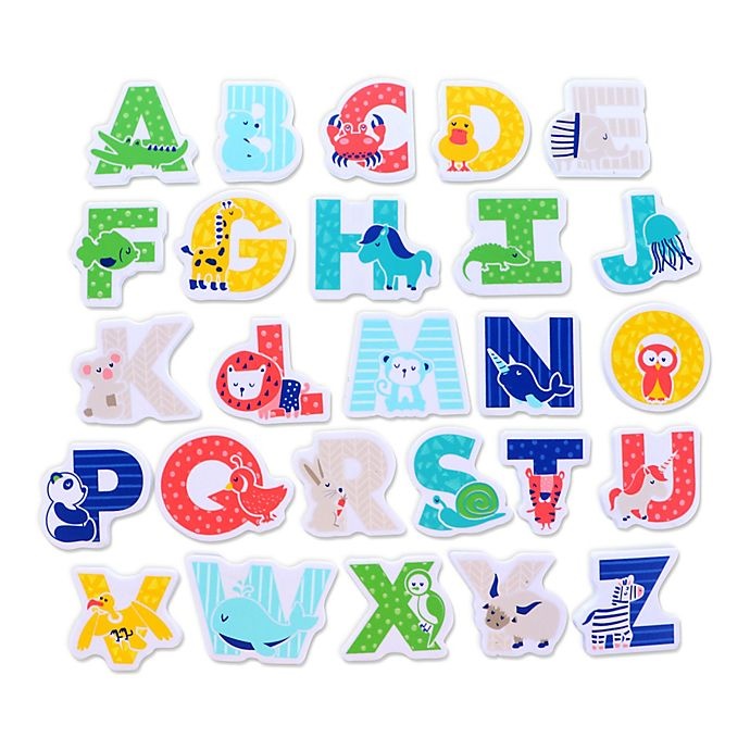 slide 1 of 4, Ginsey Home Solutions Idea Factory Foam Bath Letter Set, 26 ct