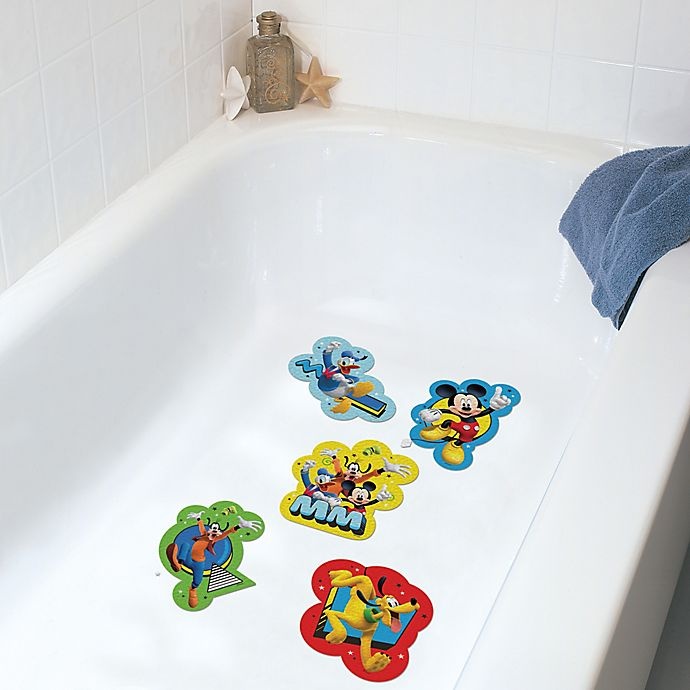 slide 2 of 2, Disney Mickey Mouse Adhesive Bath Treads, 5 ct