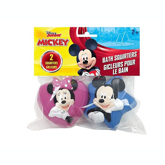 slide 2 of 2, Disney Mickey and Minnie Bath Squirter Set, 2 ct