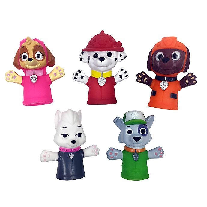 slide 2 of 3, Nickelodeon Paw Patrol Bath Finger Puppets, 5 ct