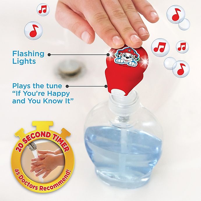 slide 7 of 8, Nickelodeon PAW Patrol Marshsall Soap Pump Musical Timer, 1 ct