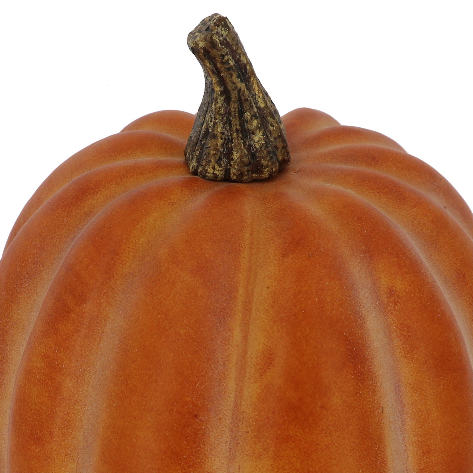 slide 2 of 2, 12" Tall Burnt Orange Decorative Pumpkin By Ashland, 9.5 in x 9.5 in x 12 in