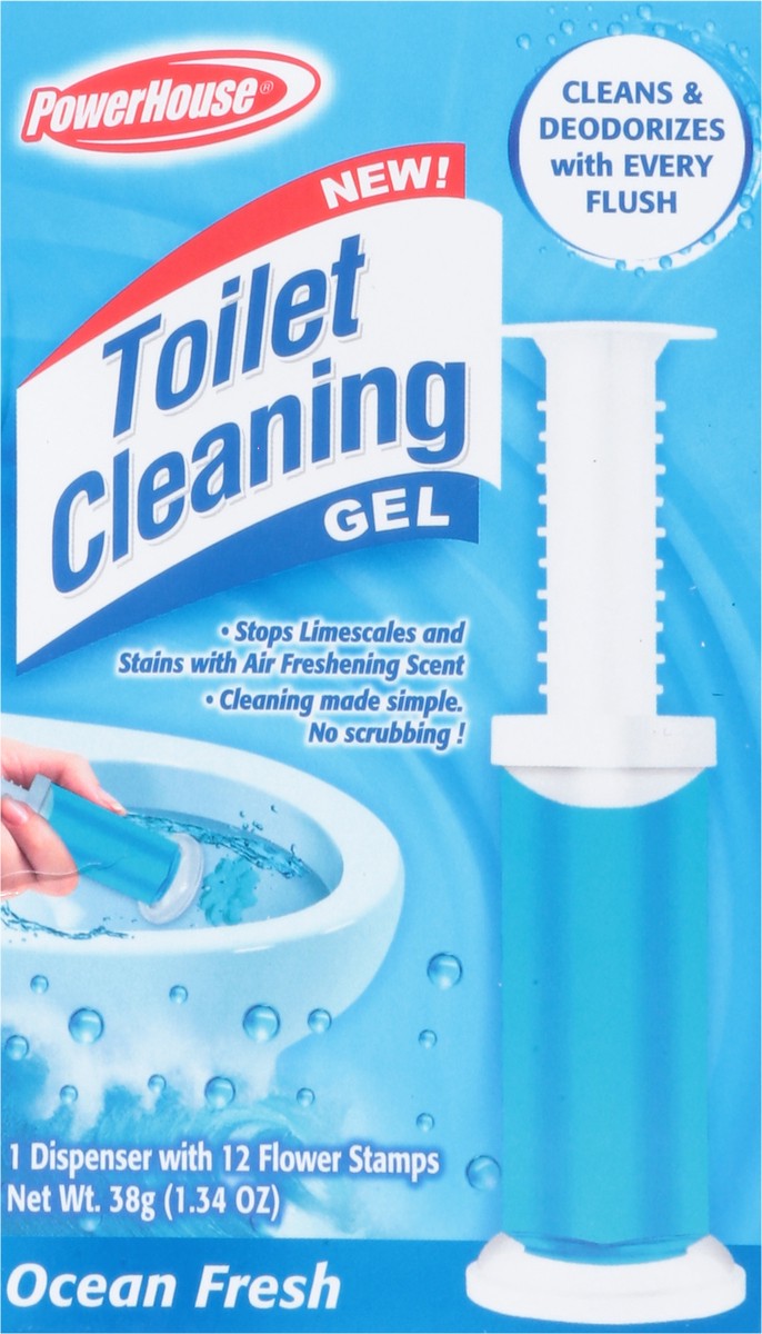 slide 9 of 13, PowerHouse Ocean Fresh Toilet Cleaning Gel 1 ea, 1.34 ct