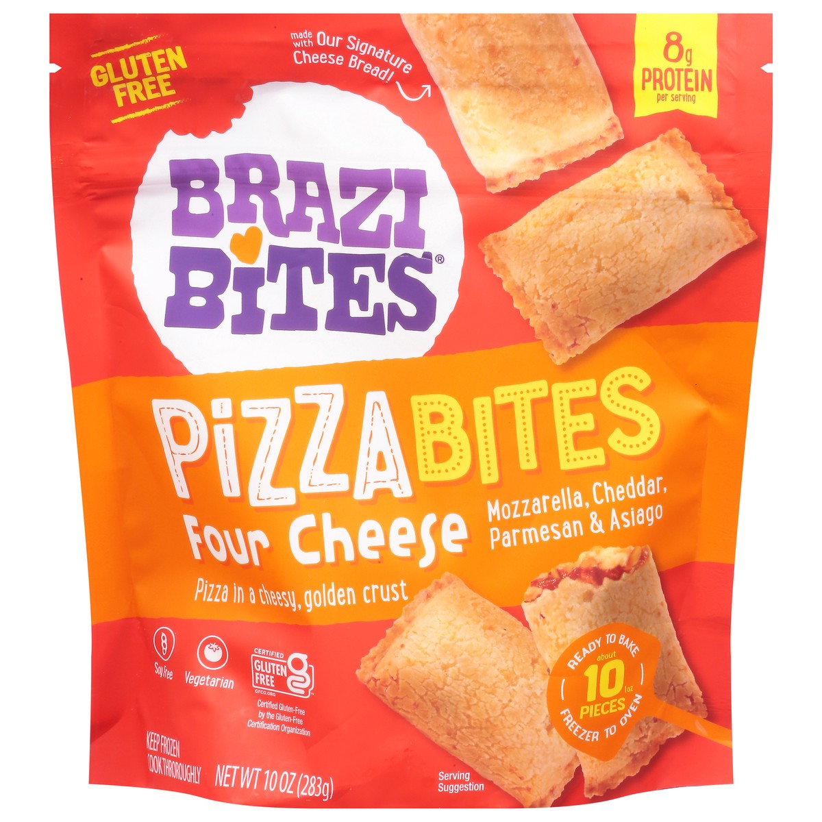 slide 1 of 2, Brazi Bites Mozzarella, Cheddar, Parmesan & Asiago Pizza Bites 10 oz, 10 oz