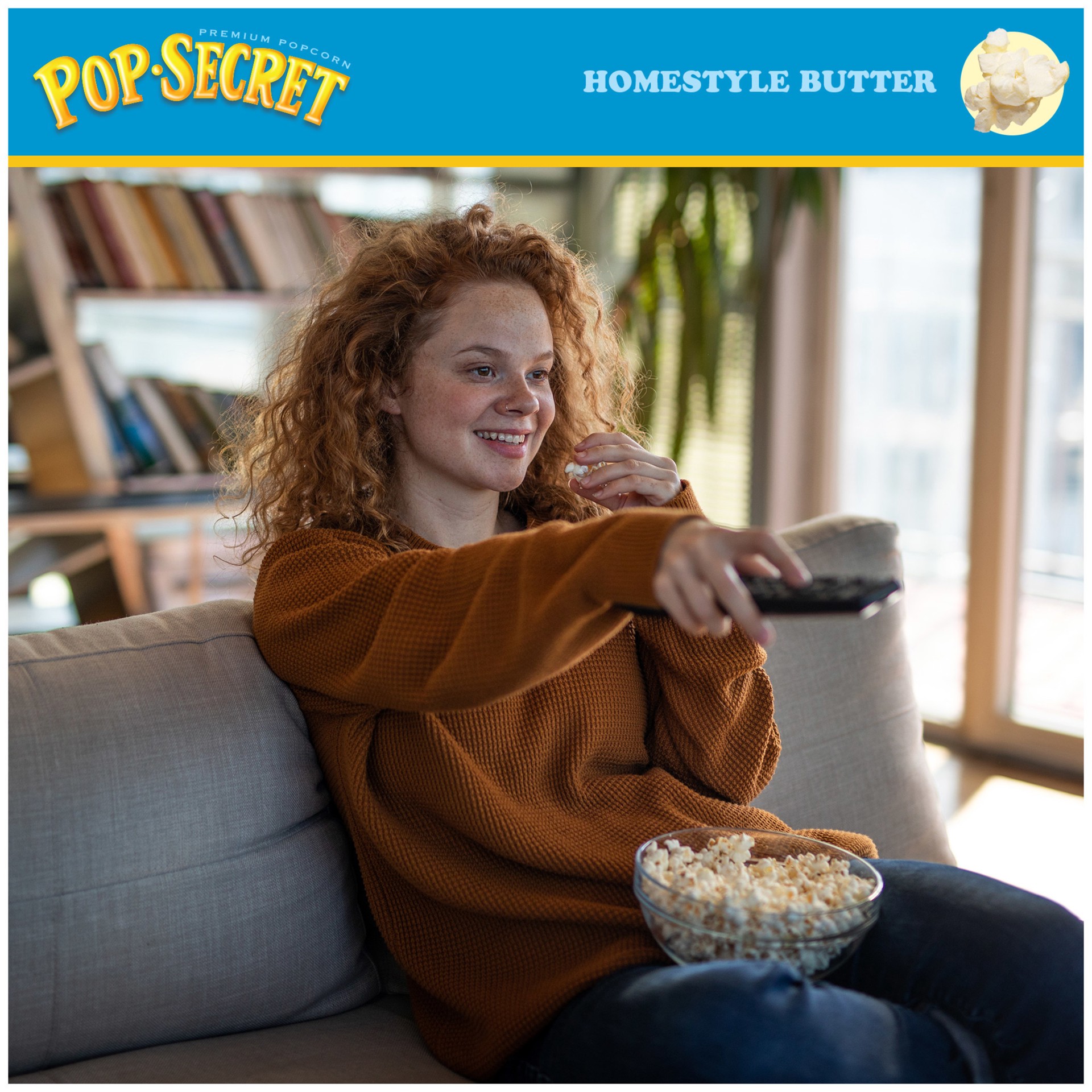 slide 4 of 9, Pop-Secret Microwave Popcorn, Homestyle Butter Flavor, 1.75 Oz Snack Bags, 12 Ct, 21 oz