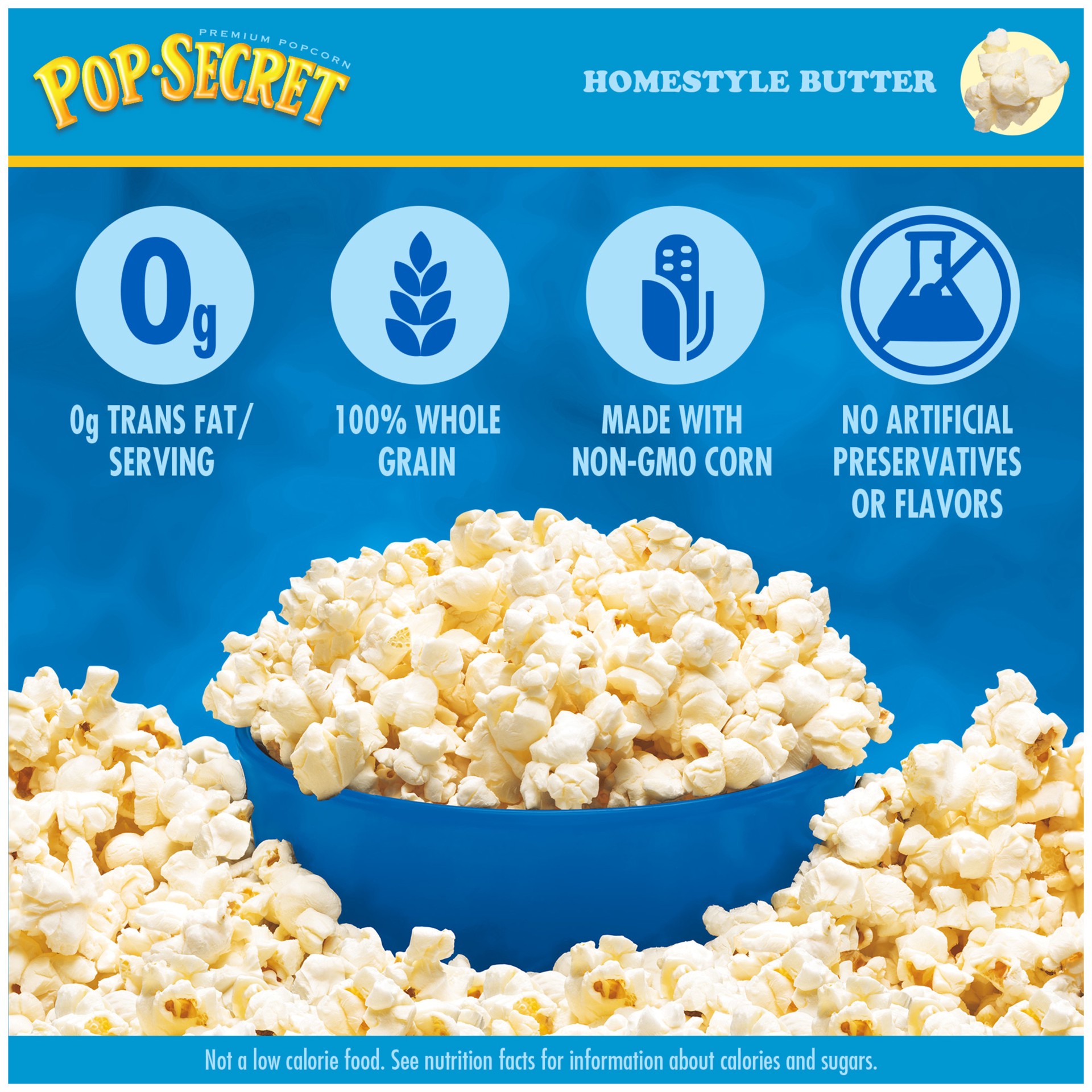 slide 3 of 9, Pop-Secret Microwave Popcorn, Homestyle Butter Flavor, 1.75 Oz Snack Bags, 12 Ct, 21 oz