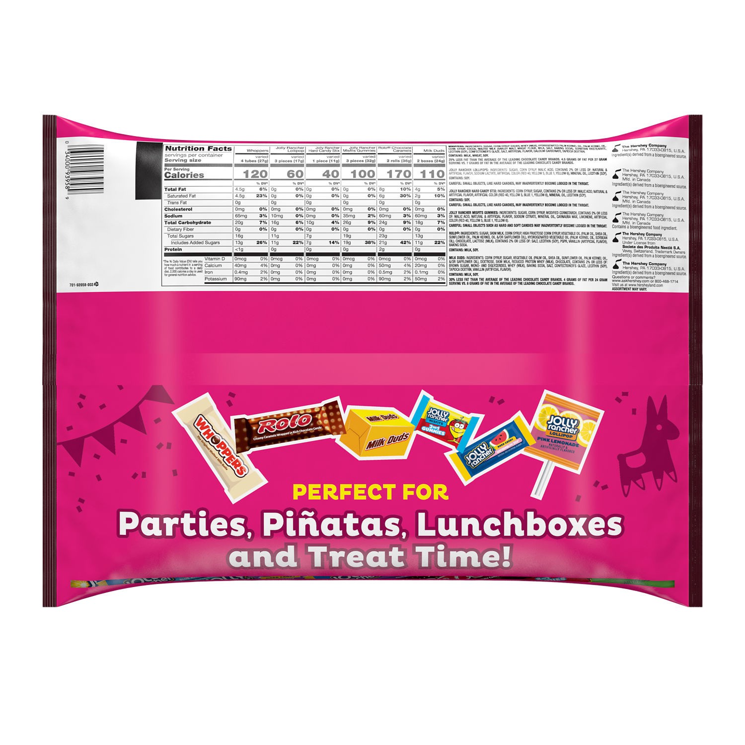 slide 2 of 5, Hershey's Assorted Flavored Candy Variety Bag, 48.29 oz (135 Pieces), 48.29 oz