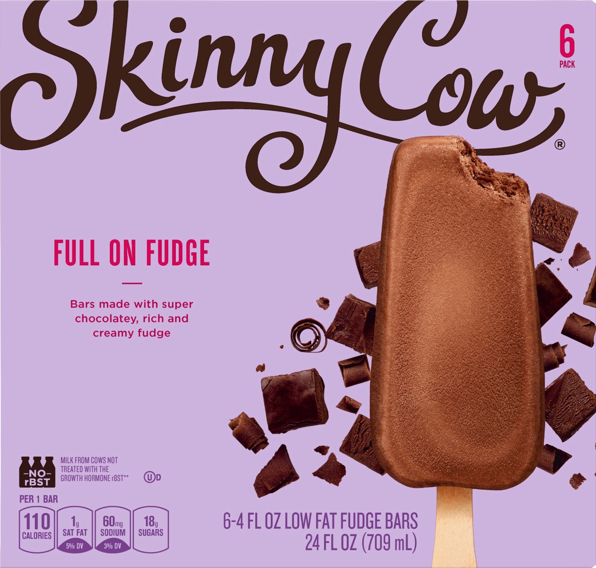 slide 5 of 6, Skinny Cow Fudge Bar, 