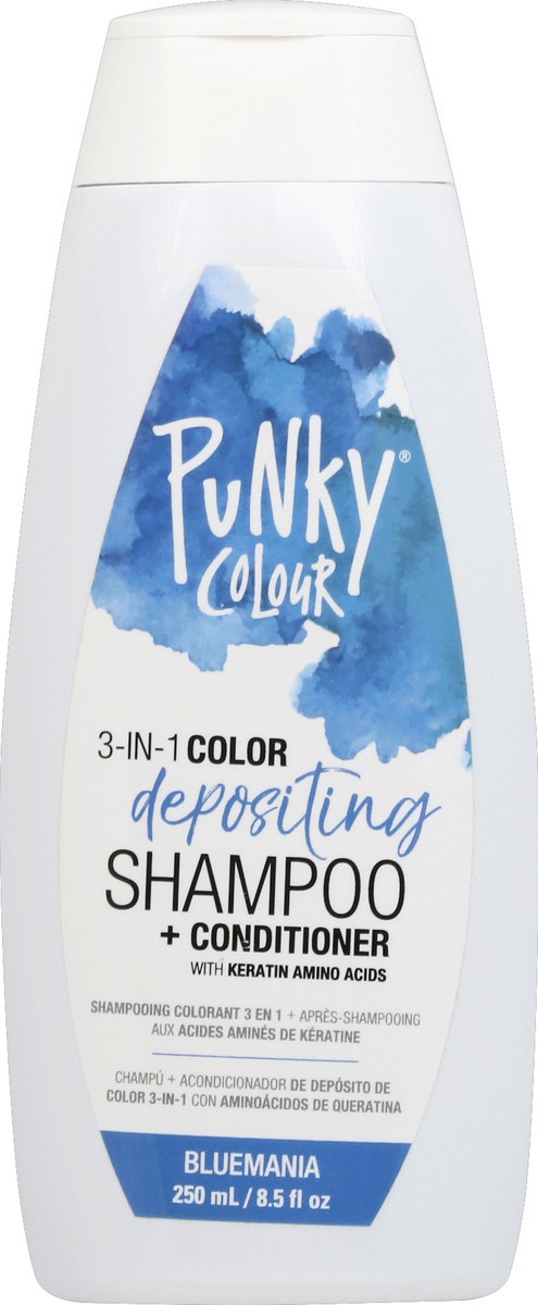 slide 5 of 6, Ardell Punky Colour Bluemania 3 In 1 Color Depositing Shampoo & Conditioner, 8.5 fl oz