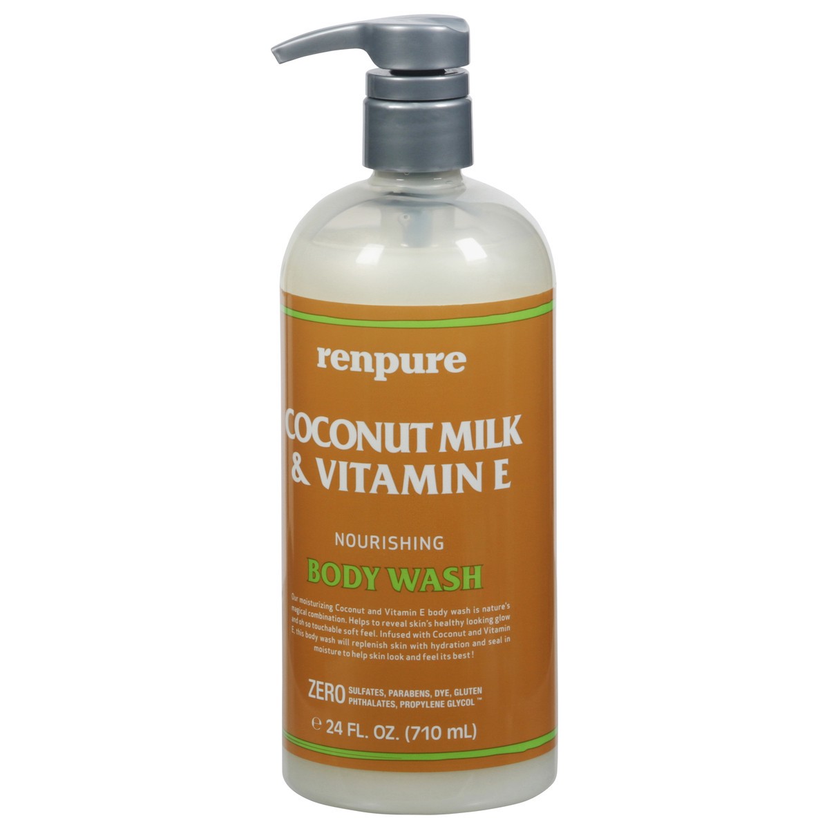 slide 2 of 9, Renpure Nourishing Coconut Milk & Vitamin E Body Wash 24 fl oz, 24 oz