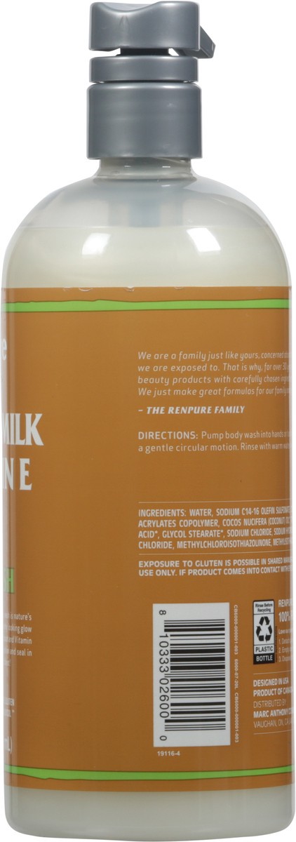 slide 5 of 9, Renpure Nourishing Coconut Milk & Vitamin E Body Wash 24 fl oz, 24 oz