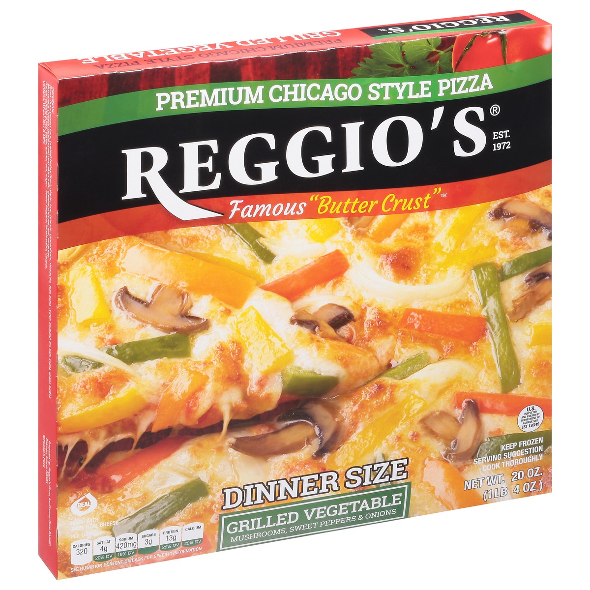 slide 5 of 13, Reggio's Premium Chicago Style Pizza Dinner Size 20 oz, 20 oz